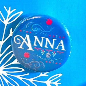 FROZEN The Musical Inspired Anna, Adult,Middle and Young, Pinback, Button, Badge, Magnet, Musical Theatre