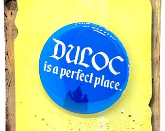 SHREK Musical Inspired Duloc Pin, Magnet, Button, Badge, Fairytale Characters, Musical Theatre