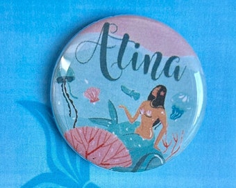 Little Mermaid the Musical Inspired Daughters of Triton Atina Pin, Magnet, Button, Badge, Musical Theatre