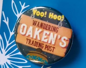 FROZEN The Musical Inspired Oaken Wandering Trading Post Pinback, Button, Badge, Magnet, Musical Theatre
