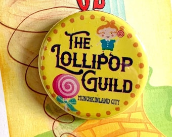 Spilla, spilla, bottone, distintivo, musical ispirato al MAGO DI OZ Lollipop Guild
