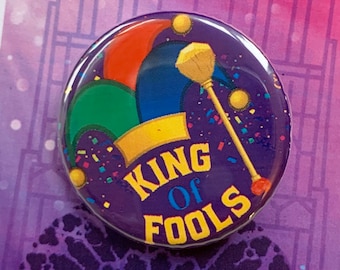 HUNCHBACK of Notre Dame, King of Fools Inspired Pin, Pinback, Button, Badge, Magnet Musical Theatre