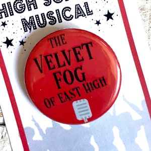 Jack Scott, Velvet Fog, High School Musical Inspired Pin, Magnet, Button, Musical Theatre