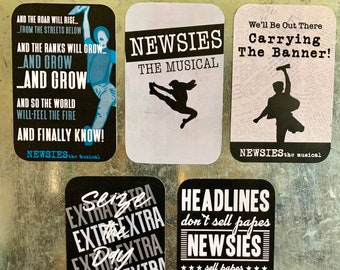 NEWSIES Inspired Large Magnet Pack Musical Theatre