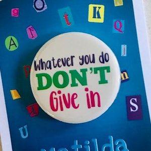 Matilda the Musical Inspired Pinback, Button, Badge, Magnet, Musical Theatre