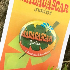 Op Madagascar Junior geïnspireerde speld, muziektheater