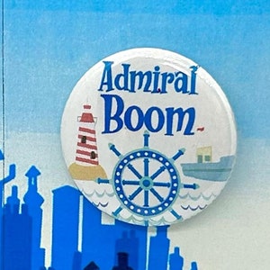 Mary Poppins the Musical Inspired Admiral Boom Character Pin, Pinback, Button, Badge, Musical Theatre