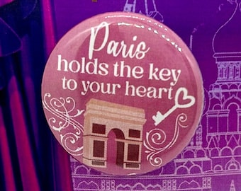Anastasia the Musical Paris Holds The Key Inspired Pin, Badge, Magnet, Button, Musical Theatre