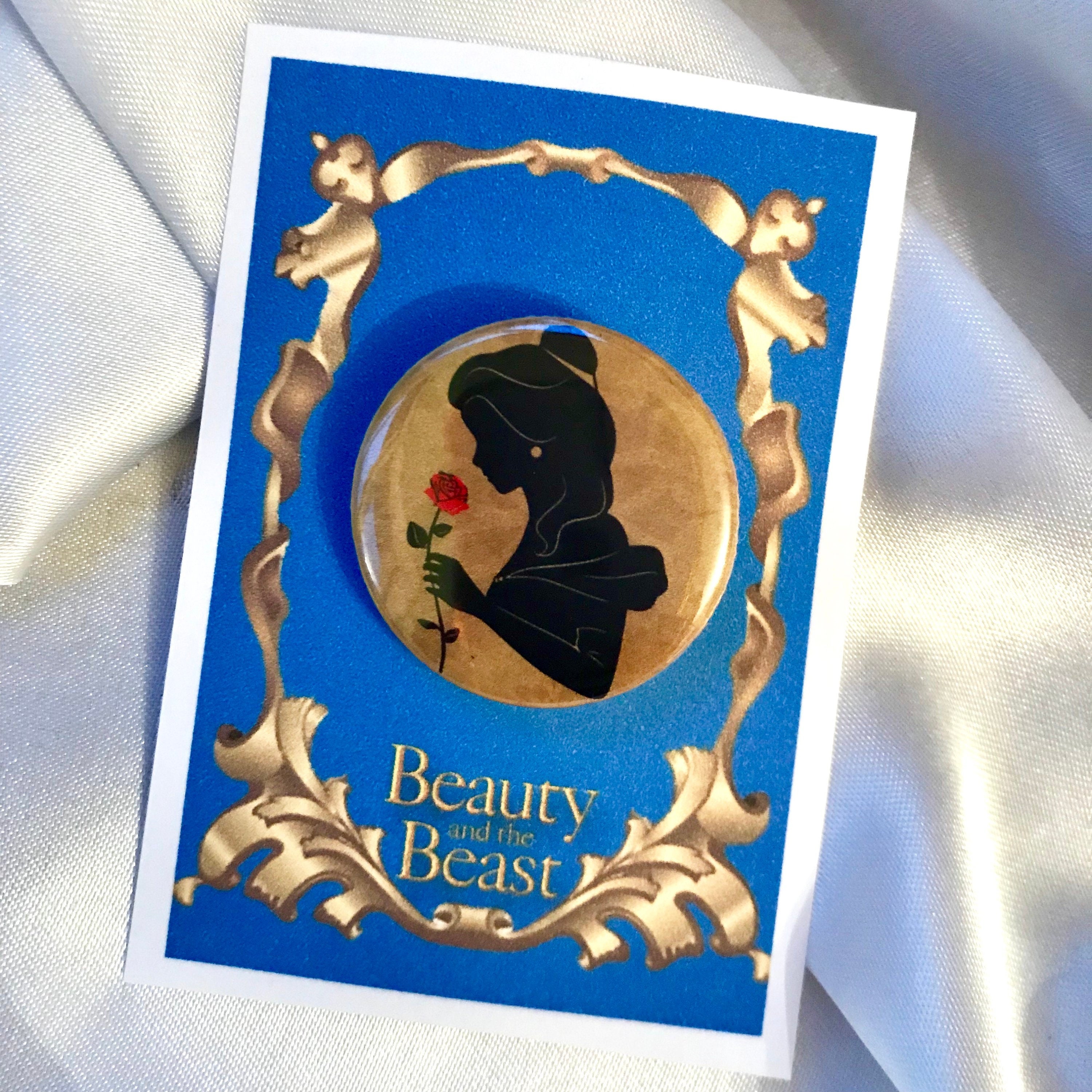 Beauty And The Beast Inspired Belle Rose Pinback Button Etsy Ireland