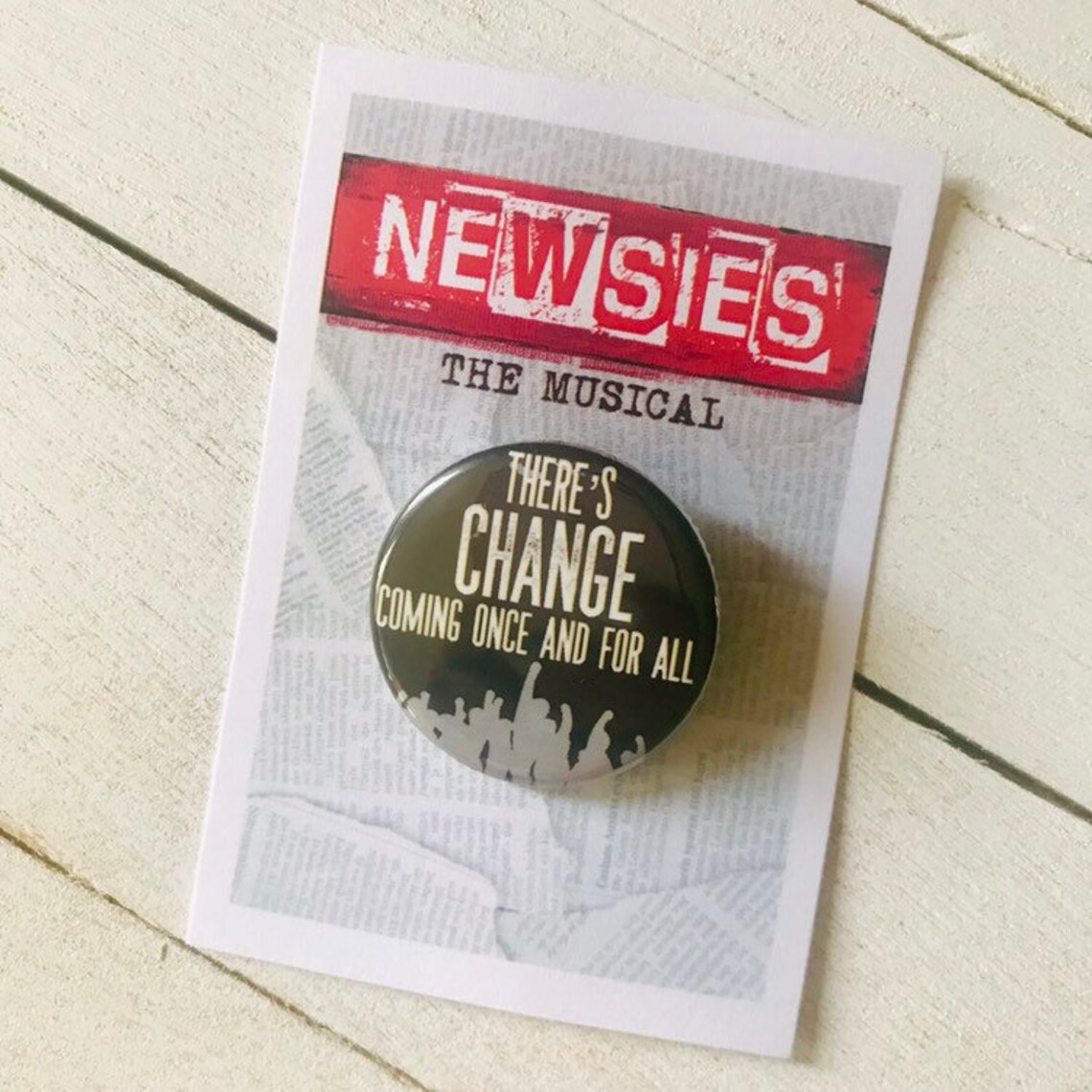 NEWSIES There's Change Coming Once and for All Inspired | Etsy