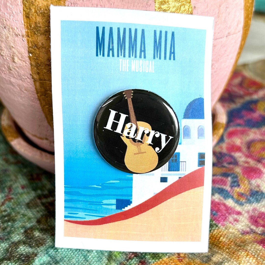 Mamma Mia Musical Harry Inspired Pinback, Pin, Button, Badge, Magnet ...