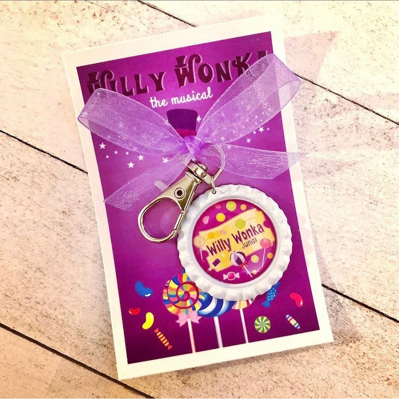 WILLY WONKA the Musical Inspired Bottle Cap Clip Musical Etsy