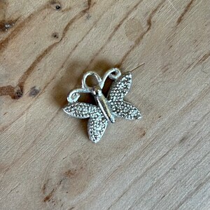 Bulk 50 Silver Tone Butterfly Charms
