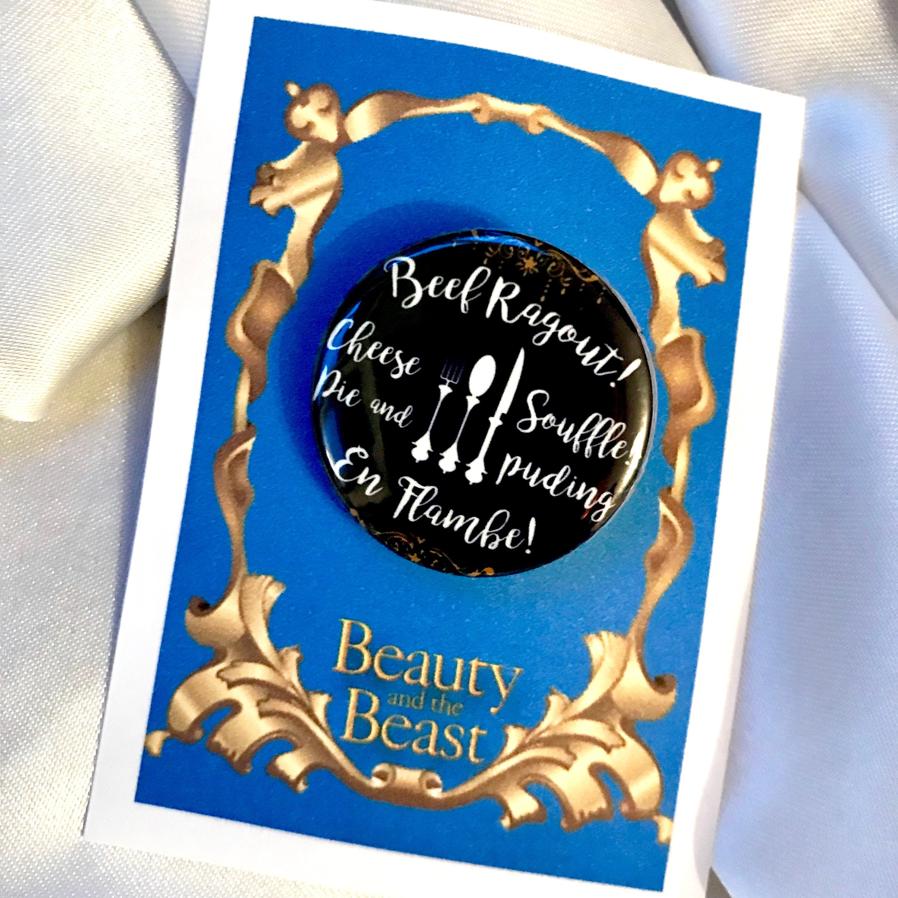 Beauty And The Beast Inspired Be Our Guest Ensemble Pinback Etsy