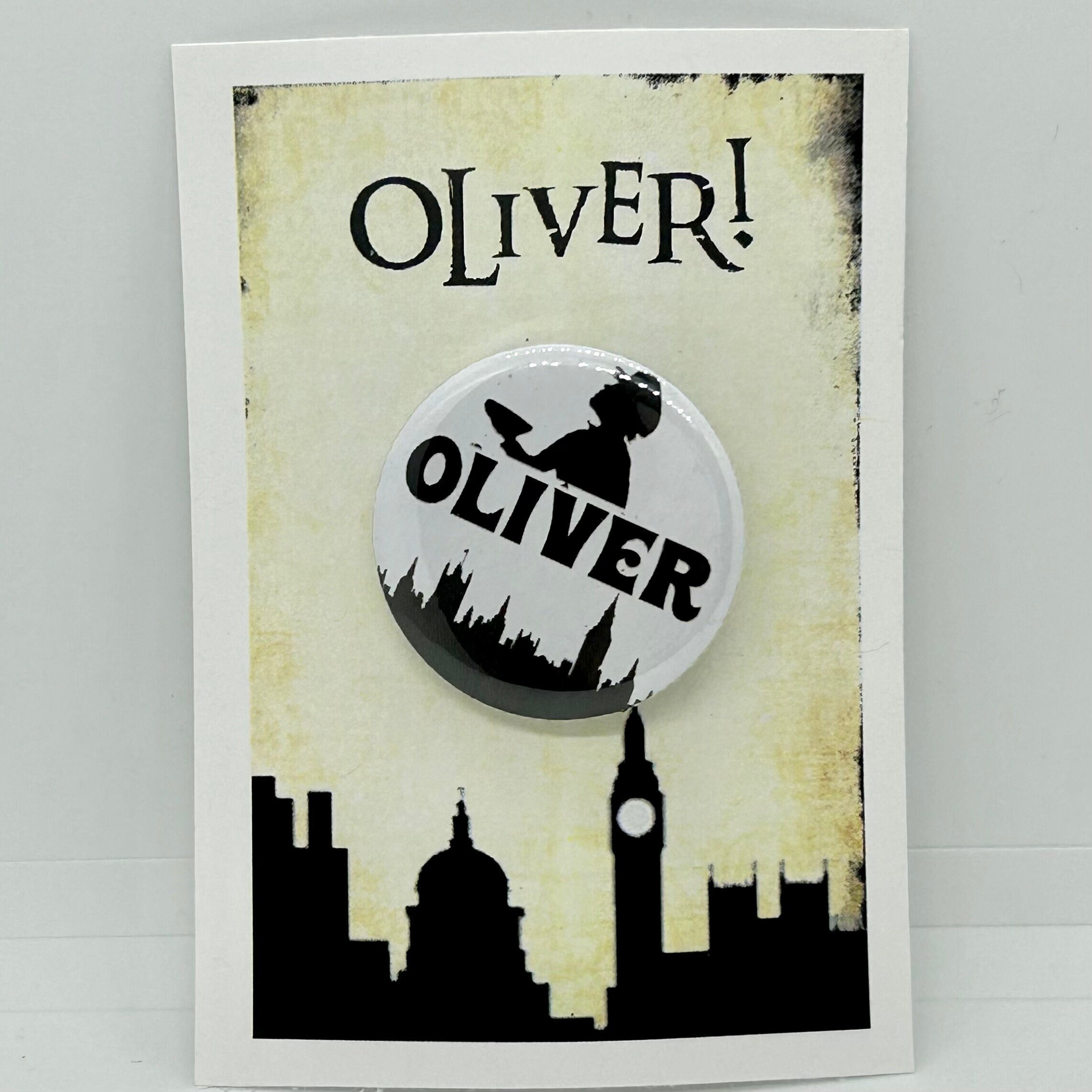 DSSH Big Head Oliver Pin オリバー　ピンバッジ Oliver! the Musical, Oliver Pin, Button, Badge, Pinback, Magnet