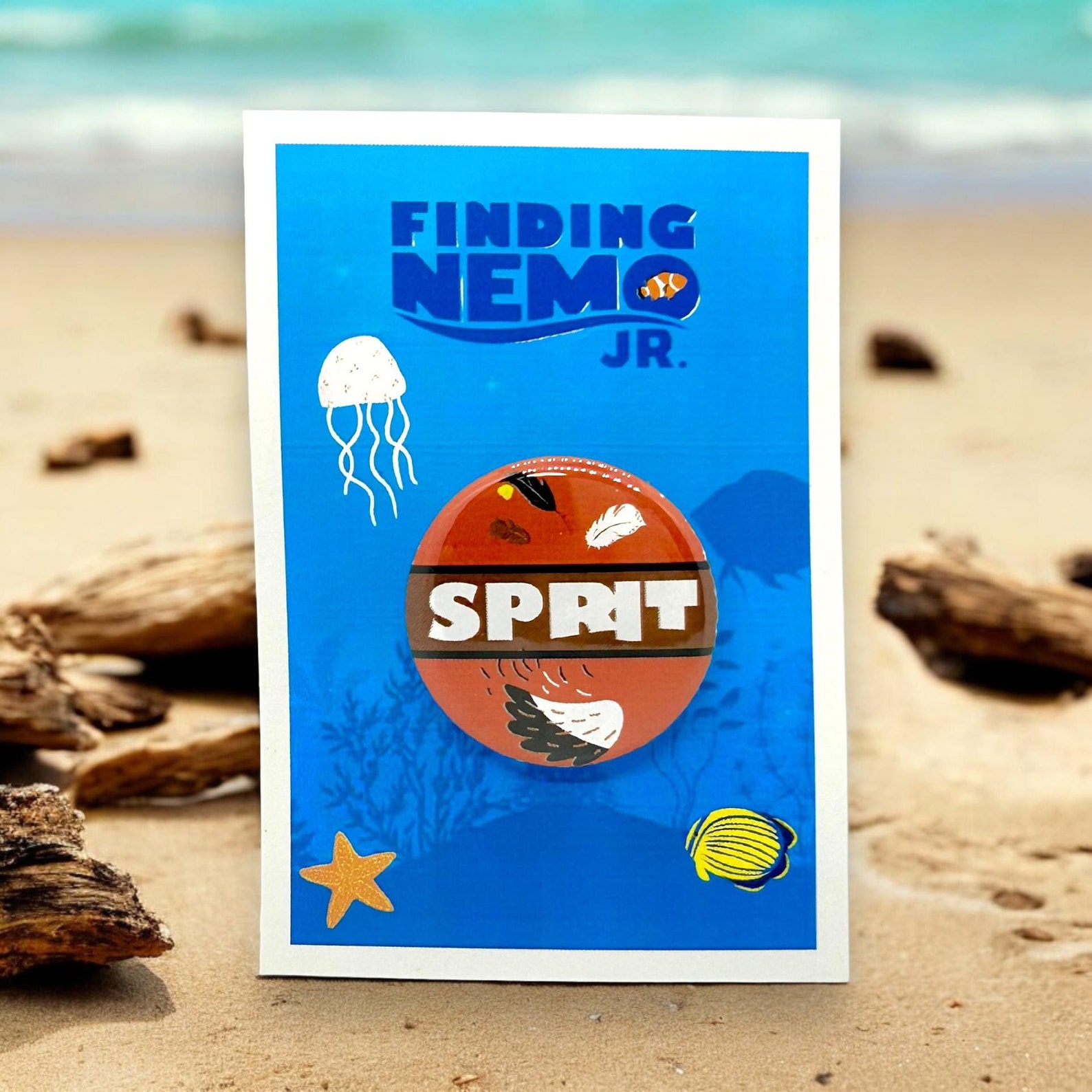 Finding Nemo the Musical Jr.& Kids Sprit Pelican Character Pin, Magnet ...