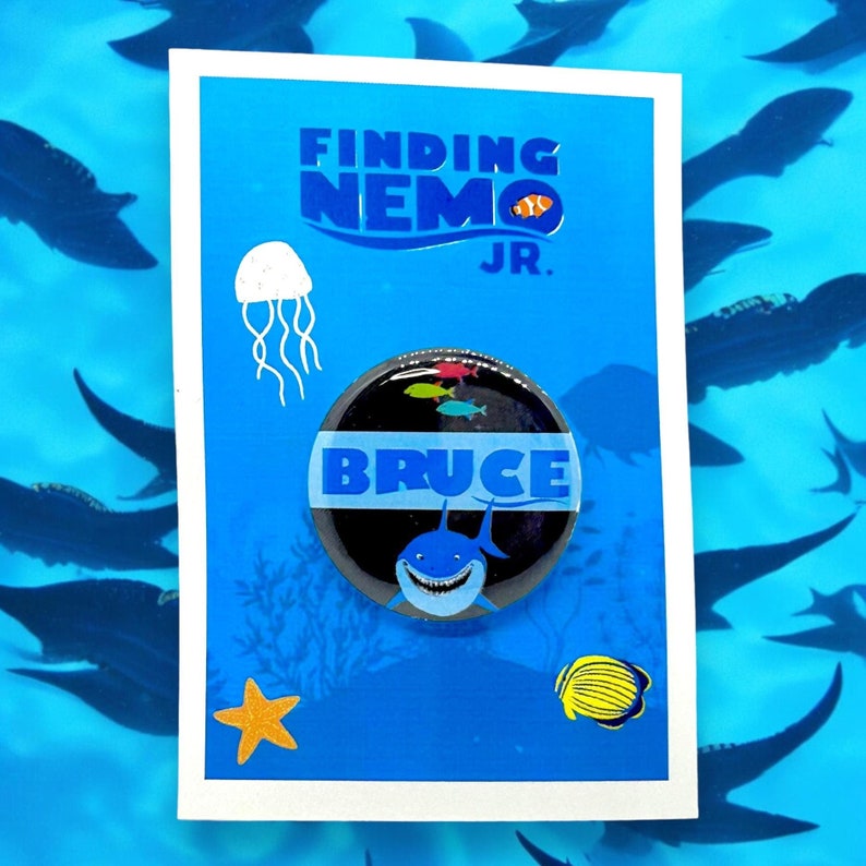 Finding Nemo the Musical Jr.& Kids Bruce the Shark Character Pin ...