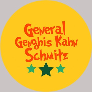 Seussical-inspired General Schmitz Pin, Pinback, Button, Badge, Magnet, Musical Theatre