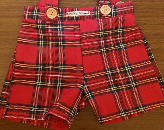 Handmade shorts, Tartan shorts, Easter gifts for baby, Personalized gift for kids, Birthday gift for toddler, Baby gift for new mom