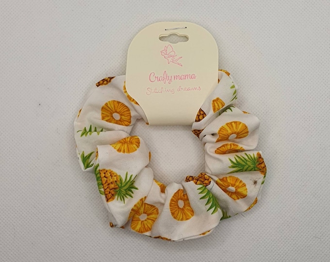 Pineapple scrunchies handmade, Self care gift for mom, Bff gifts, birthday gift for girls, christmas gifts for tweens, stocking stuffers