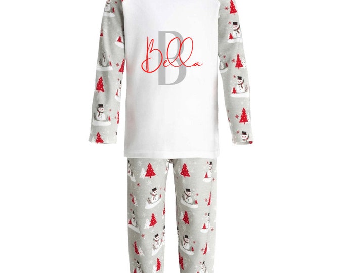 Christmas Eve gift, Christmas pjs for kids, Personalised gift for kids, Christmas gifts for kids, Stocking stuffers, Aunt christmas gifts