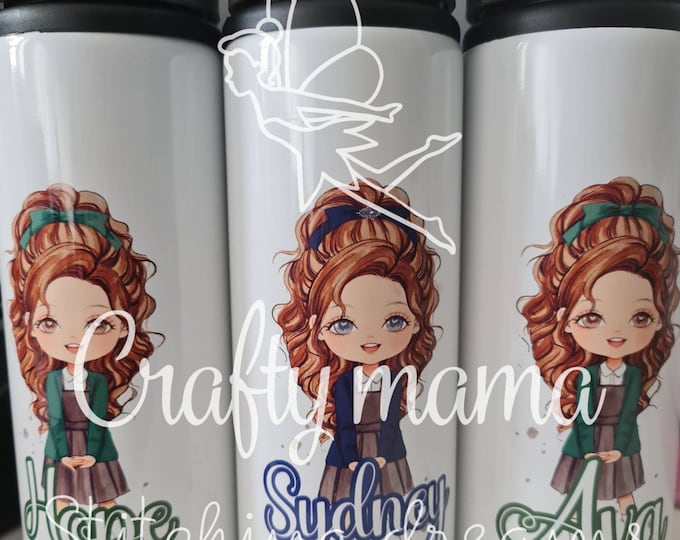 Personalized water bottle kids, back to school gift for girls, Valentines day gift for kids, birthday gift for 5 year old, Student gifts