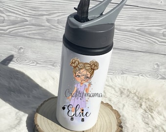 Personalized water bottle, back to school gift for kids, personalized gift for girls, birthday gift for students, nursery water bottle