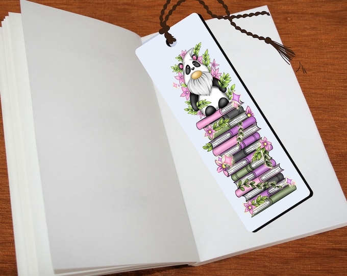 Aluminium bookmark, Gnome gifts for her, Reader gifts for women, Christmas gift for book lovers, secret santa gift, gnome bookmarks