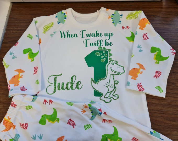 When I wake up I will be 1 pjs, Second birthday gift, birthday eve pyjamas, Personalised gift for kids, Easter gifts for kids, Mama gifts