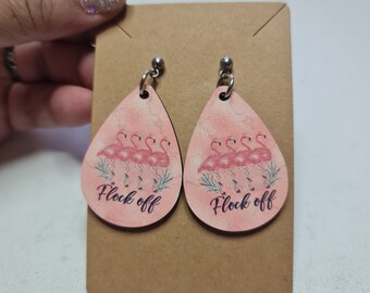 Teardrop earrings, Quirky earrings dangle, Self love gift, valentines day gift for her, Mother's day gift for bestie, funny gifts for teen