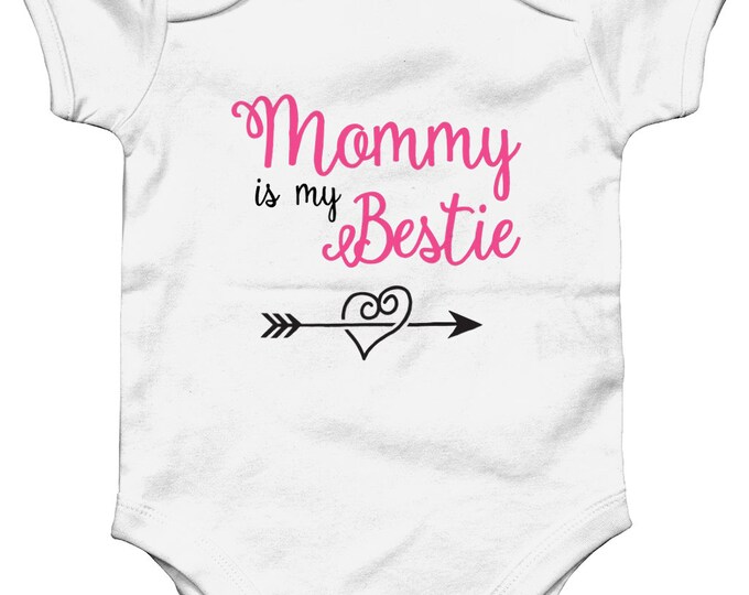 Baby vest mummy, White body suit for babies, 1st mother's day gift, valentines day gift for baby, baby gift from mommy, 1st outfit