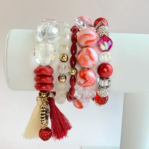 Lenora Dame Peppermint Stretch Bracelet Set
