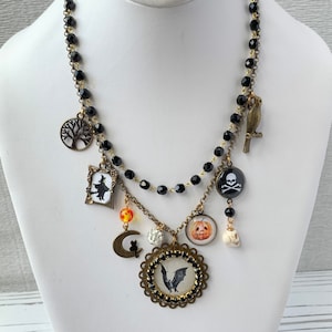 Lenora Dame Ghostly Halloween Necklace