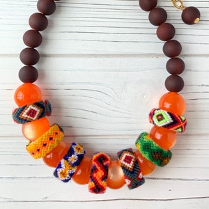Lenora Dame Autumn Friendship Statement Necklace