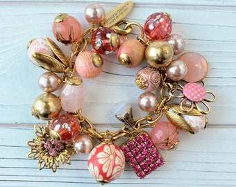 Lenora Dame Pink Bauble Charm Bracelet