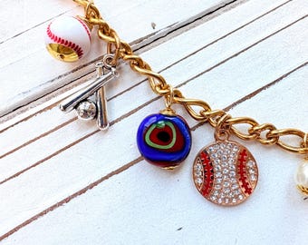 Lenora Dame Baseball Bag Chain - One-of-a-kind - Etsy