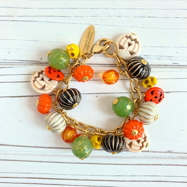 Lenora Dame Pumpkin King Halloween Bracelet - New Design