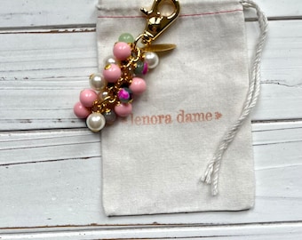 Lenora Dame Pearl and Agate Bag Charm