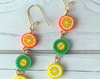 Lenora Dame Citrus Tart Fruit Earrings
