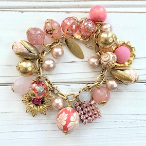 Lenora Dame Pink Bauble Charm Bracelet