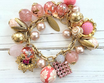Lenora Dame Pink Bauble Charm Bracelet