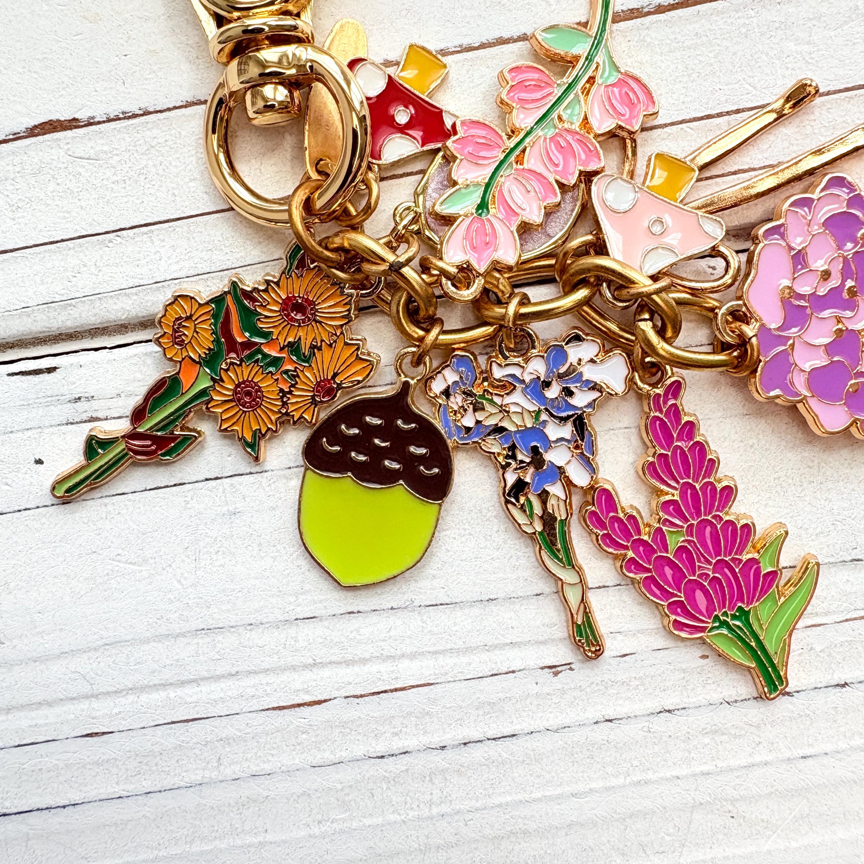 新作 Lenora Dame Wildflowers バッグチャーム - 唯一無二 - Etsy 日本