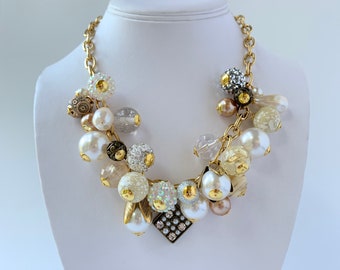 Lenora Dame Pearly Charm Necklace