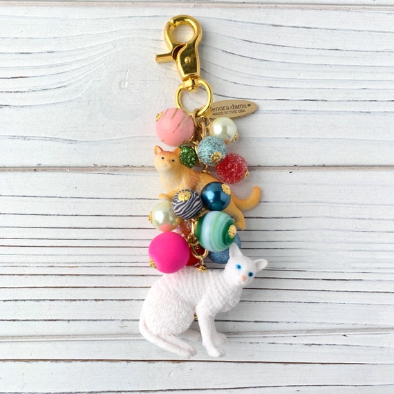 Lenora Dame Here Kitty Kitty Cat Purse Charm - Etsy