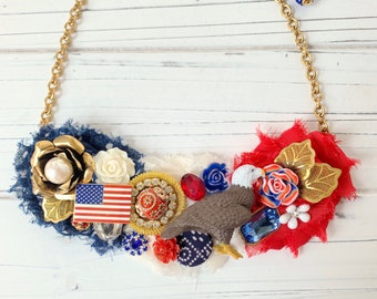 Lenora Dame Americus Bib Statement Necklace - One-of-a-Kind