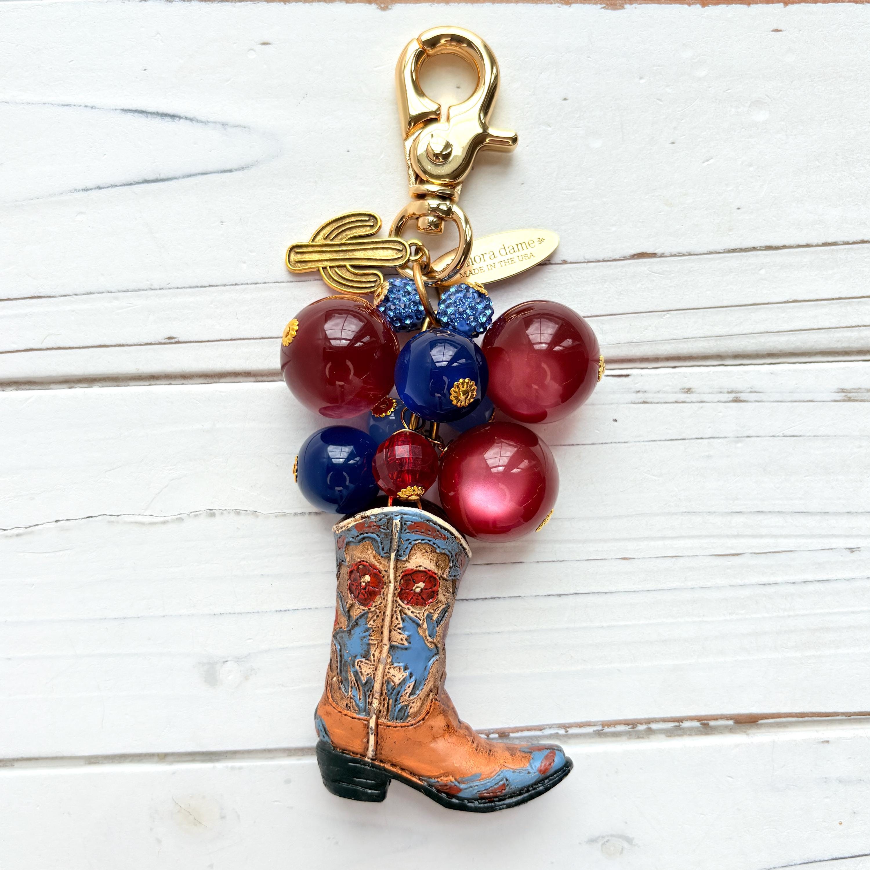 Lenora Dame Cowboy Boot Bag Charm - Etsy