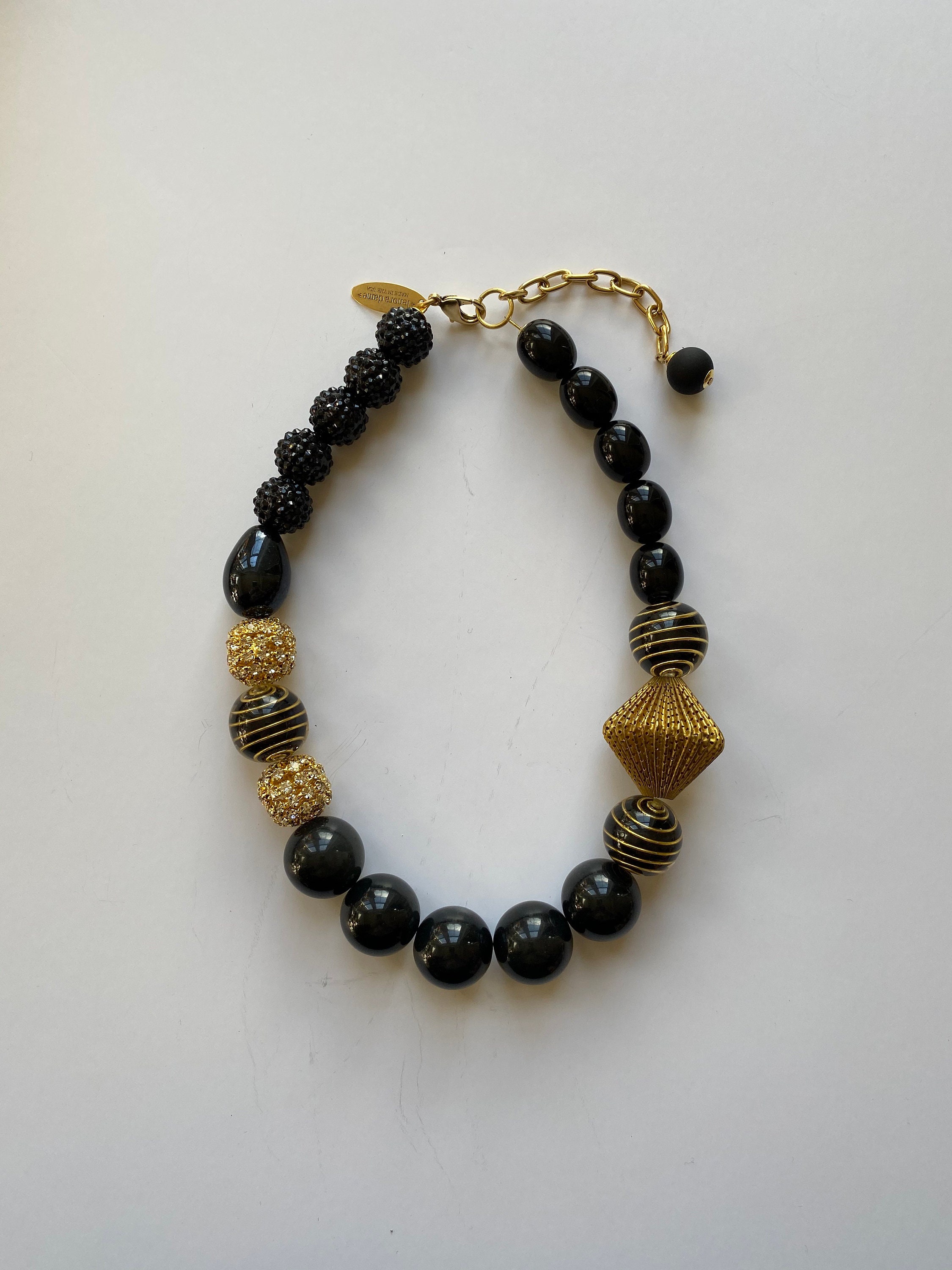 Lenora Dame Black Gold Queen Mum Choker Necklace - Etsy