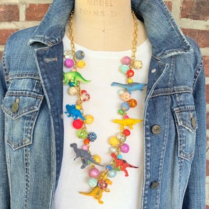 Lenora Dame Long Iconic Dinosaur Necklace