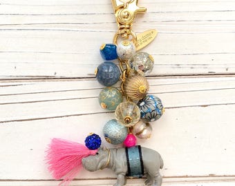 Lenora Dame Hippo Bag Charm