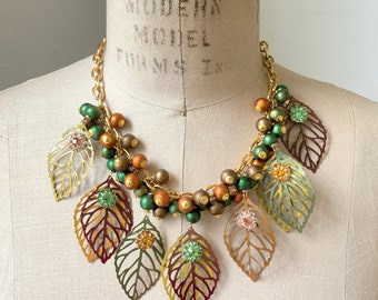 Lenora Dame Fall Leaf Necklace